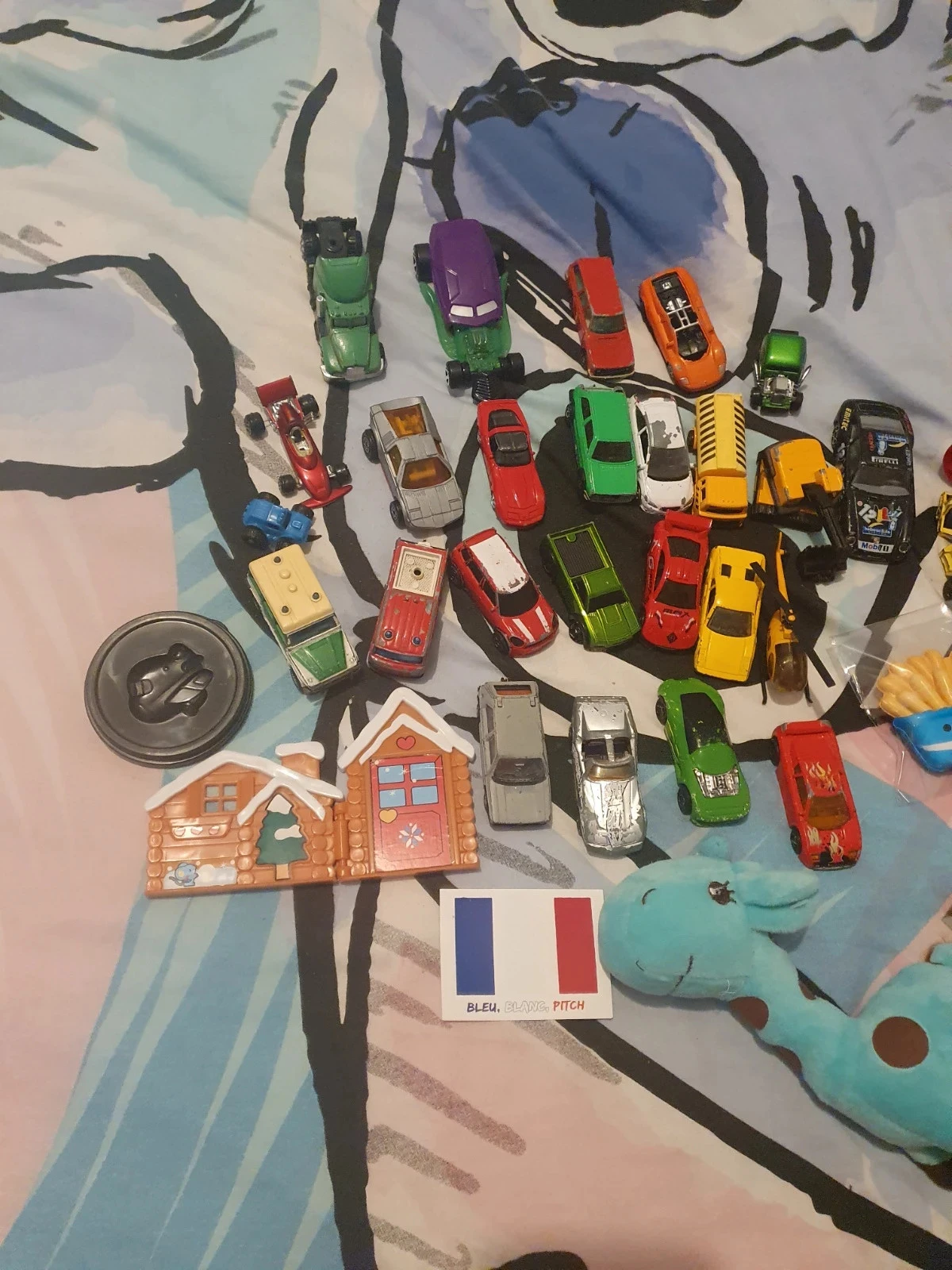 💜Set of 26 cars 1 helicopter, 1 book, toy and 1 plush – photo 2